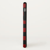 Canadees rood esdoornblad op buffel geruite patroo Case-Mate iPhone case (Achterkant/links)