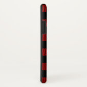 Canadees rood esdoornblad op buffel geruite patroo Case-Mate iPhone case (Achterkant/rechts)