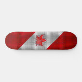 Canadees rood manleder in koolstofvezel persoonlijk skateboard (Horizontaal)
