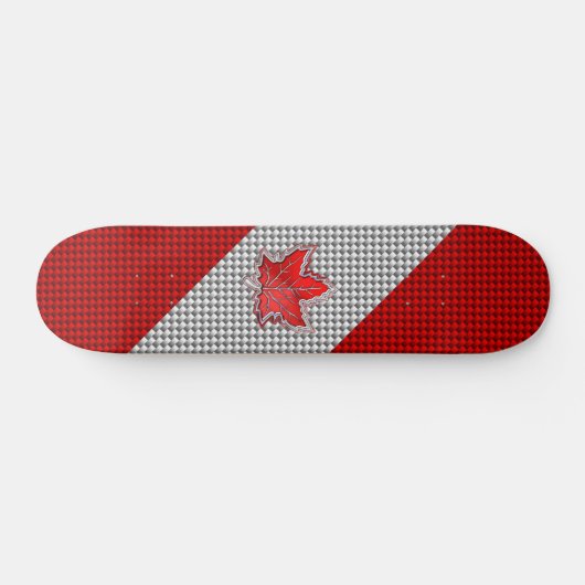 Canadees rood manleder in koolstofvezel persoonlijk skateboard (Horizontaal)