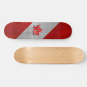 Canadees rood manleder in koolstofvezel persoonlijk skateboard (Horizontaal)