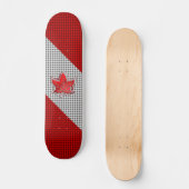 Canadees rood manleder in koolstofvezel persoonlijk skateboard (Voorkant)