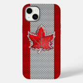 Canadees rood manleder op koolstofvezel afdrukken Case-Mate iPhone case (Achterkant)
