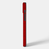 Canadees rood manleder op koolstofvezel afdrukken Case-Mate iPhone case (Achterkant / Links)