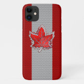 Canadees rood manleder op koolstofvezel afdrukken Case-Mate iPhone case (Achterkant)
