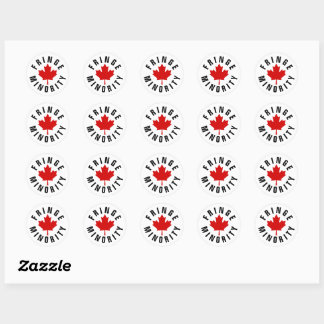 Canadees Roodmakreel van de randminderheid Ronde Sticker