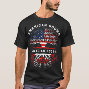 Canadees Roots American Grown Tree Family T-shirt