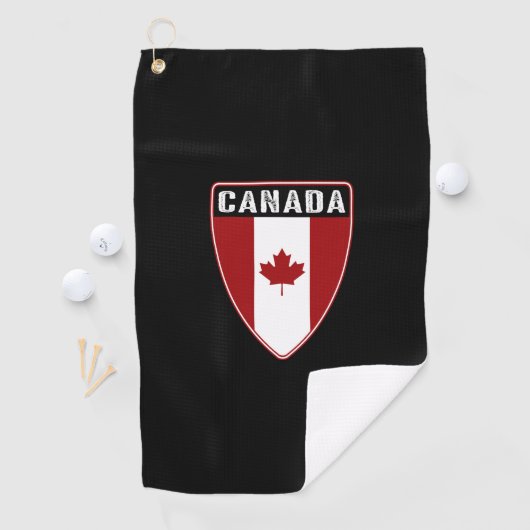 Canadees schild golfhanddoek (Insitu)