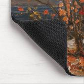 Canadees schilder-meer en rode boom van Tom Thomso Muismat (Hoek)