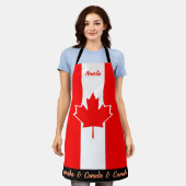 Canadees schort, Canadees, Canadees Vlag Chefs keu Schort (Gedragen)