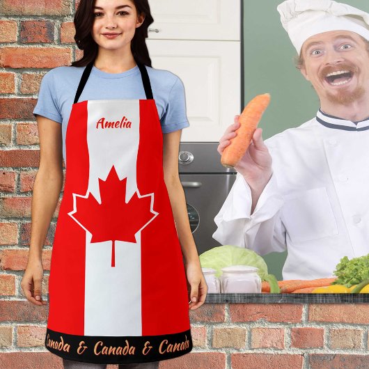 Canadees schort, Canadees, Canadees Vlag Chefs keu Schort