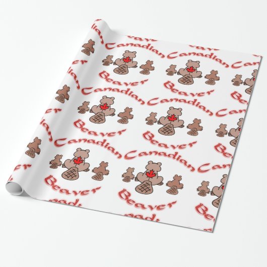 Canadees snijpapier cadeaupapier (Uitgerold)