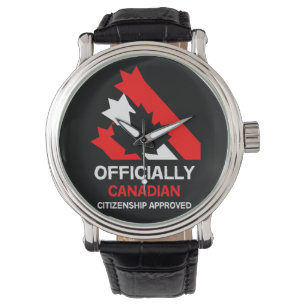 Canadees staatsburgerschap Cadeau Mok bij fees Horloge
