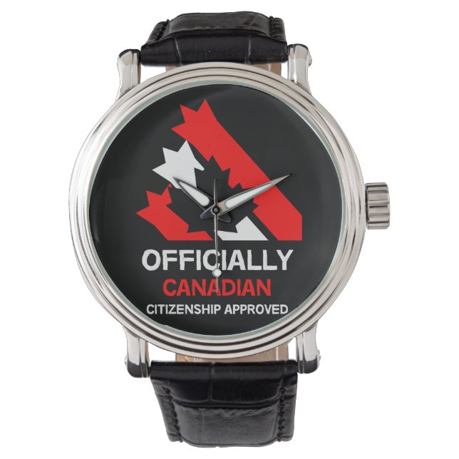 Canadees staatsburgerschap | Cadeau | Mok bij fees Horloge (Voorkant)