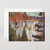 Canadees Tommy Thomson Snow Bank Briefkaart (Voorkant / Achterkant)