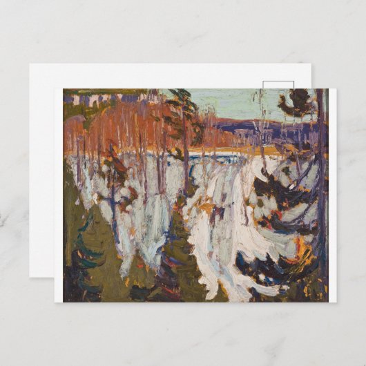  Canadees Tommy Thomson Snow Bank Briefkaart (Voorkant / Achterkant)