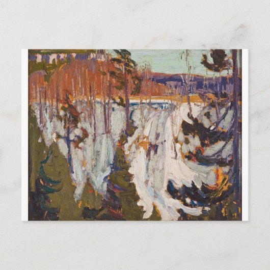 Canadees Tommy Thomson Snow Bank Briefkaart (Voorkant)