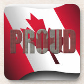 Canadees trots drankjes onderzetter (Voorkant)