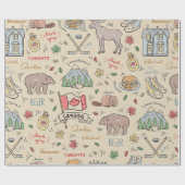 Canadees verpakkingspapier cadeaupapier (Vlak)