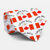 Canadees verpleegster (Canadese vlag) Verpleegkund Stropdas (Opgerold)