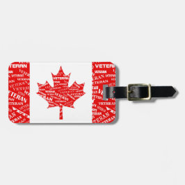 Canadees Veteraan Bagagelabel