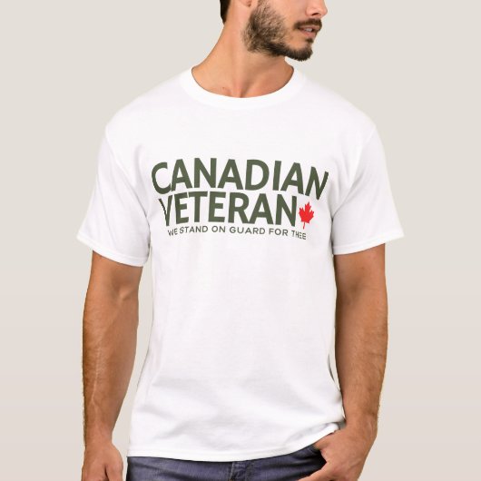 Canadees veteraan t-shirt (Voorkant)