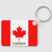 Canadees vlag aangepaste sleutelhanger cadeau (Voorkant)