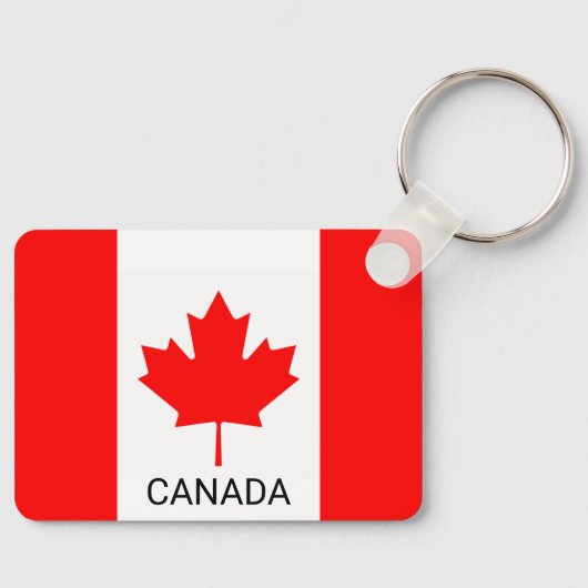 Canadees vlag aangepaste sleutelhanger cadeau (Voorkant)