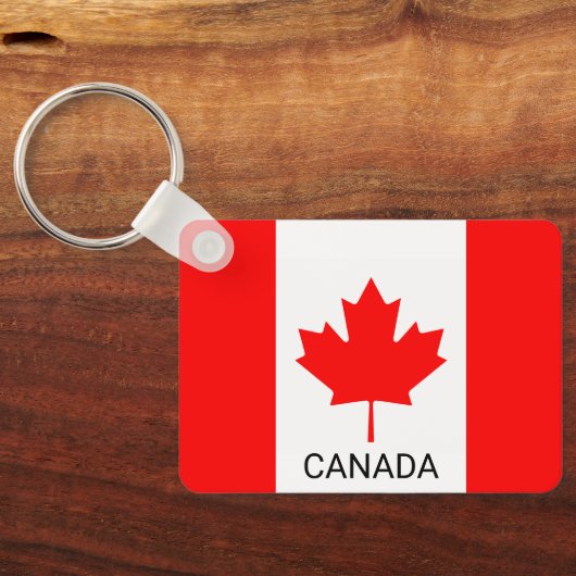 Canadees vlag aangepaste sleutelhanger cadeau (Achterkant)