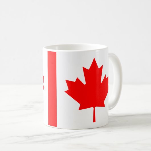 Canadees Vlag Keramische Mok (Voorkant rechts)