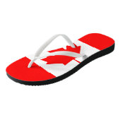 Canadees vlag strand teenslippers voor mannen en v (Schuin)