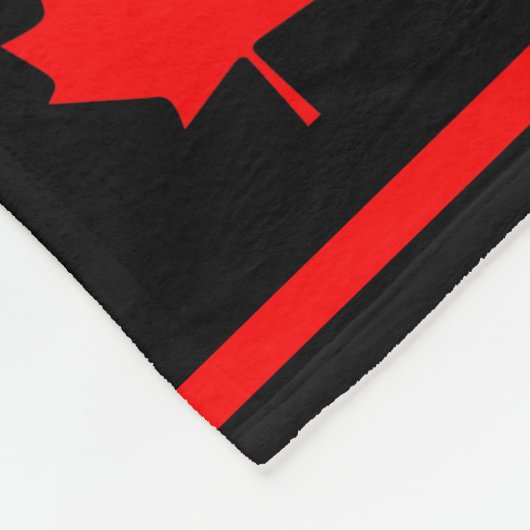 Canadees Vlag Voetbal | Naam Fleece Deken (Hoek)