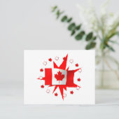 Canadees vlaggenontwerp briefkaart (Staand voorkant)