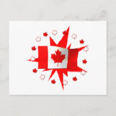 Canadees vlaggenontwerp briefkaart (Voorkant)