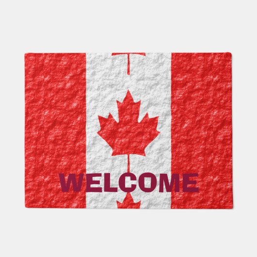 Canadees vlaggenontwerp deurmat (Voorkant)