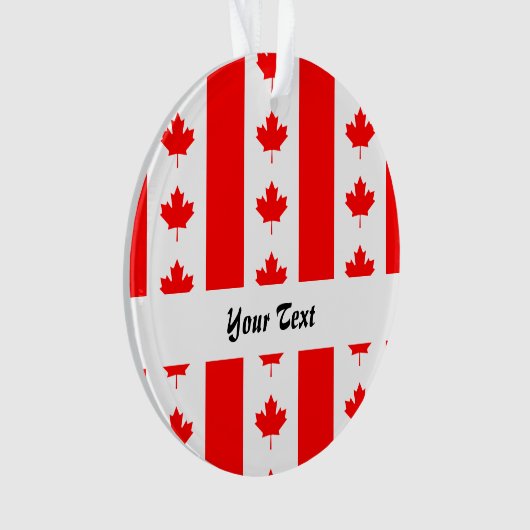 Canadees vlagpatroon ornament (voorkant)