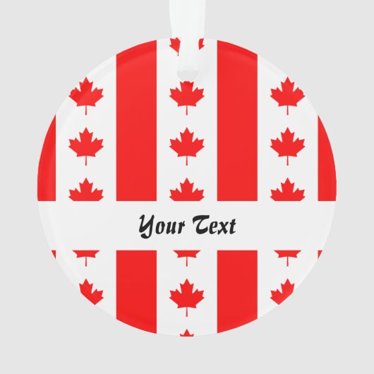 Canadees vlagpatroon ornament (achterkant)