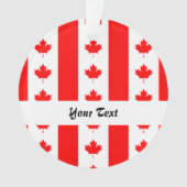 Canadees vlagpatroon ornament (voorkant)