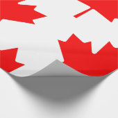 Canadees vlagrode mantel Leaf Cadeaupapier (Hoek)
