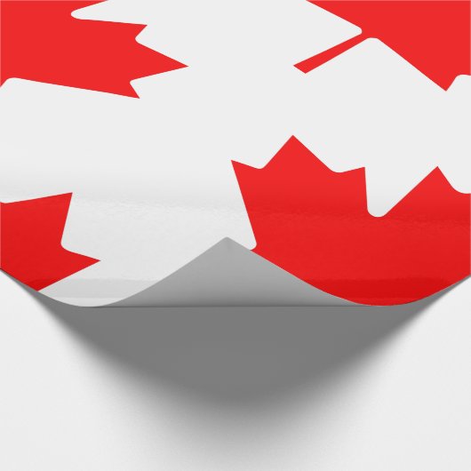Canadees vlagrode mantel Leaf Cadeaupapier (Hoek)