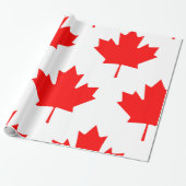Canadees vlagrode mantel Leaf Cadeaupapier (Uitgerold)