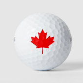 Canadees vlagrode mantel Leaf Golfballen (Voorkant)