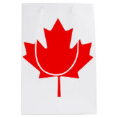 Canadees vlagrode mantel Leaf Medium Cadeauzakje (Voorkant)