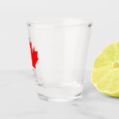 Canadees vlagrode mantel Leaf Shot Glas (Rechts)