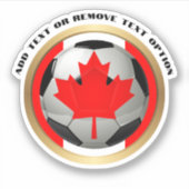 Canadees Voetbal Sport Sticker (Voorkant)