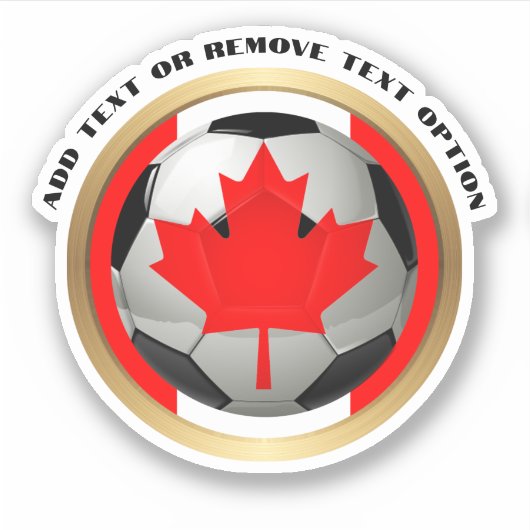 Canadees Voetbal Sport Sticker (Voorkant)