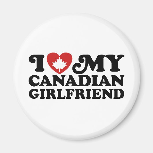 Canadees Vriendin Magneet (Voorkant)
