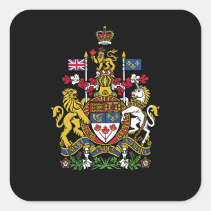 Canadees Wapen, Canada Vierkante Sticker