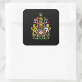 Canadees Wapen, Canada Vierkante Sticker (Tas)