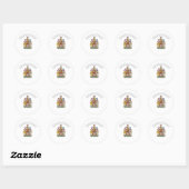 Canadees wapen ronde sticker (Vel)